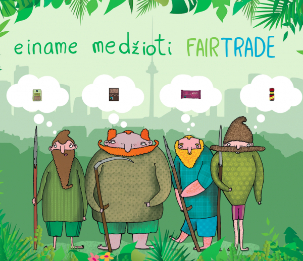 „Fair Trade“ stendo dizainas